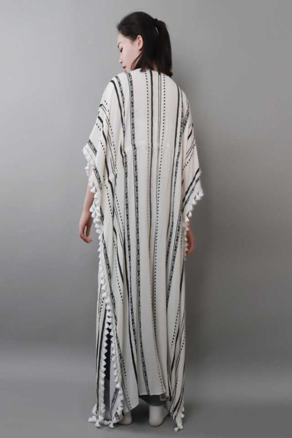 FASHION-PRINTED-STRIPES-LONG-KIMONO-KAFTAN--BACK-3