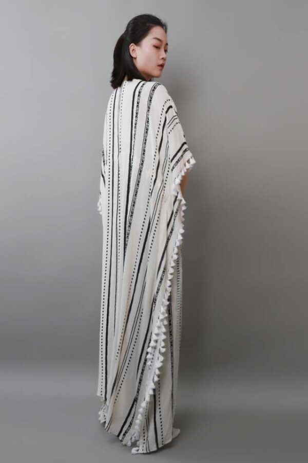 FASHION-PRINTED-STRIPES-LONG-KIMONO-KAFTAN-SIDE-2