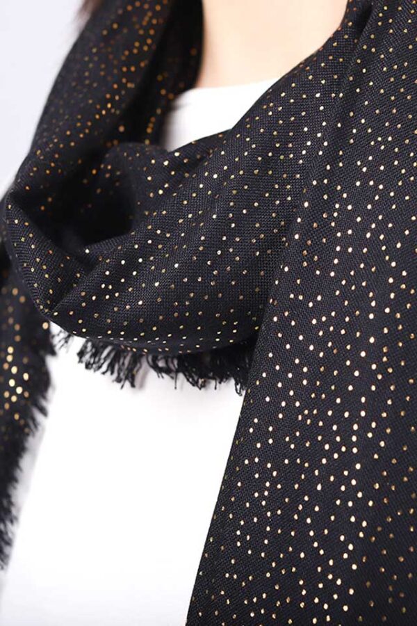 SHINY-GOLDEN-DOT--FOIL-PRINTED-SCARF-2