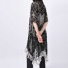 SS21-BLACK-BURN-OUT-FLORAL-VELVET-PONCHO-SIDE-2