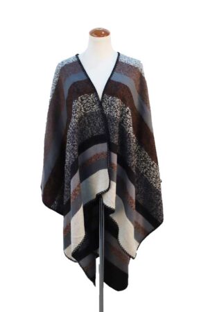 Stripe-yarn-dyed-weaving-poncho-(3)