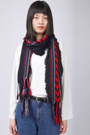 YARN-DYED-AZTEC-NAVY-WOMEN-SCARF-1