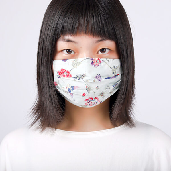 Floral print cotton 3 layers masks