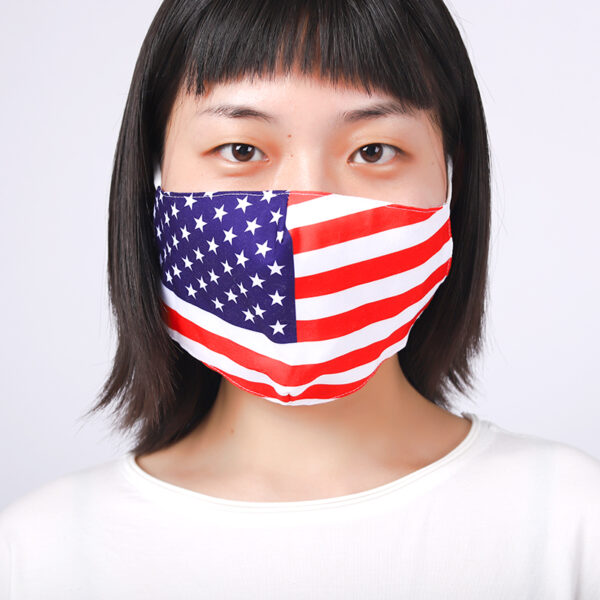 print cotton 3 layers mask